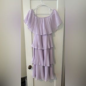Lulu’s midi purple layered dress